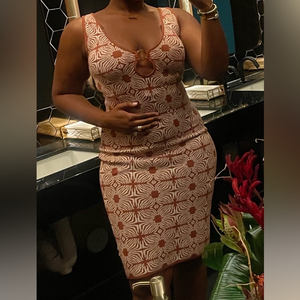 Printed Knit Dress